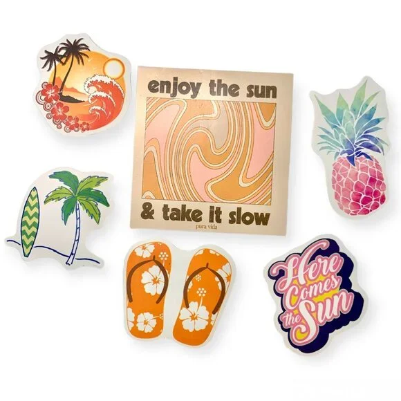 Pura Vida—Limited Edition 3pc Bracelet Style Pack *NWT* + Sticker Set - Picture 5 of 5